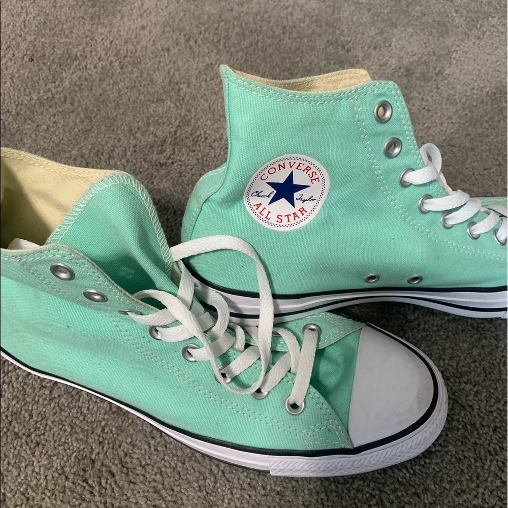 Turquoise Converse Unisex